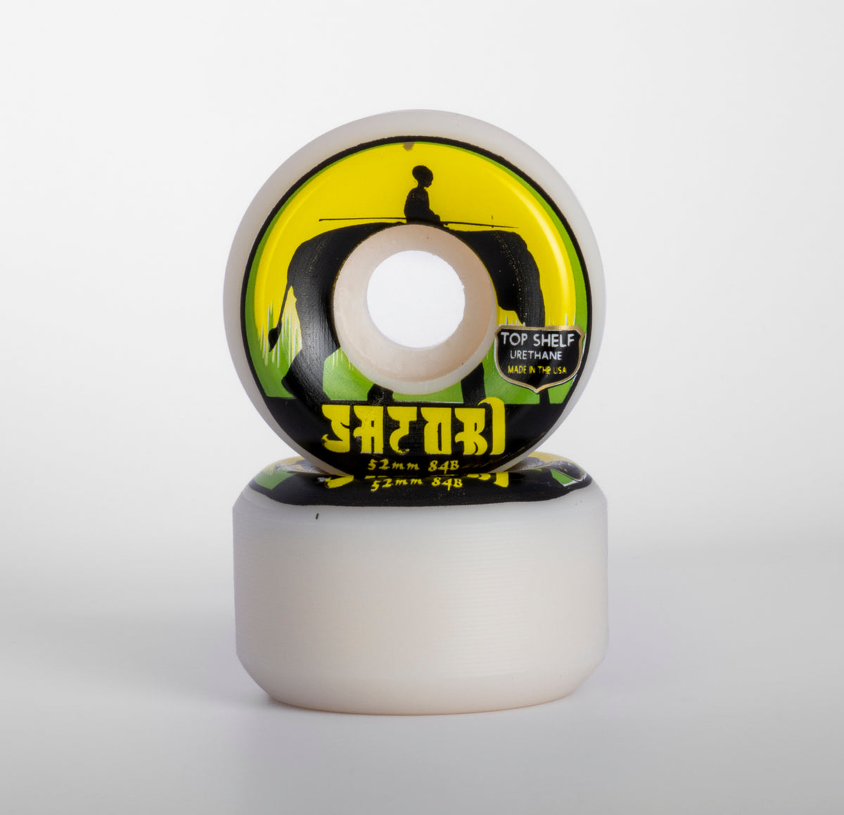 52mm Elephant Top Shelf Urethane Skate Wheels (84b Conical