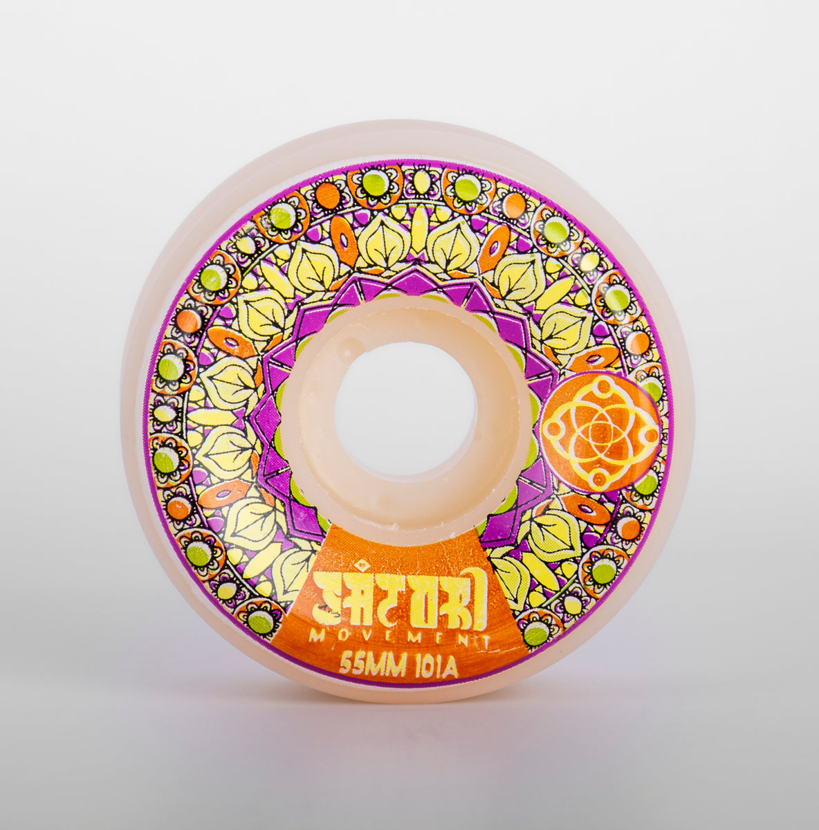 55mm Mandala Series Skate Wheels (101a Conical)