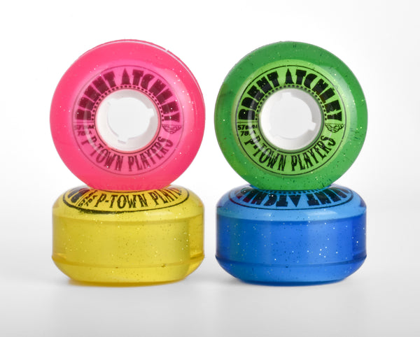 57mm Brent Atchley P-Town Player Cruiser Skate Wheels with 